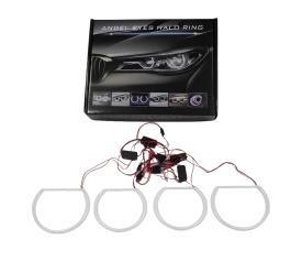 Kit Angel Eyes CCFL compatibil cu BMW seria 3 E46 Coupe 2003-2005 4x146mm, galben - Img 5