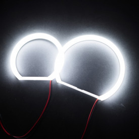 Kit Angel Eyes LED COTTON compatibil cu BMW X3 E83 2003-2010 2x106mm + 2x131mm semi - Img 3