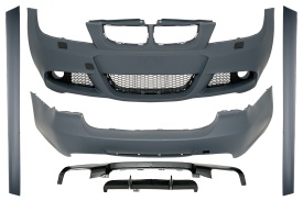 Kit Exterior compatibil cu BMW Seria 3 E90 2005-2008 M-Technik Design cu Praguri Laterale