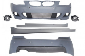 Kit Exterior compatibil cu BMW Seria 5 E60 2003-2007 M-Technik Design cu PDC 24mm - Img 2