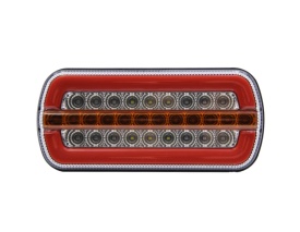 Lampa auto stop LED, semnalizare dinamica, 12V-24V, dimensiuni 224 x 104 x 52 mm, parte montare dreapta sau stanga - Img 2