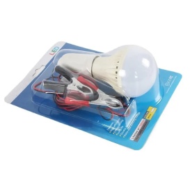 Lampa cu LED, 12V, 9W, cu clesti pentru baterie, cu buton ON / OFF - Img 2