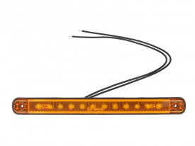 Lampa de gabarit, Lumina de clarificare, LED, Portocaliu, 12-24V, WAS Polonia 824 W115