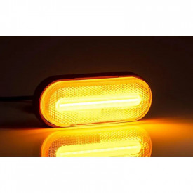 Lampa gabarit 124x51, LED, functie semnalizare, cu suport, galbena, 12-36V, FT-071-Z Fristom - Img 3