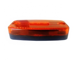 Lampa Gabarit, 3 LED-uri, cu Suport, Galbena, Forma Ovala, 12V-24V - Img 3