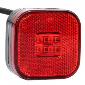 Lampa gabarit 62x62, LED, rosie, 12-36V, FT-027-C Fristom - Img 2