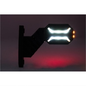 Lampa gabarit cu brat oblic 45°, 135mm, 16LED-uri, 3 functii, stanga, Dragon, LD3063 Horpol - Img 7