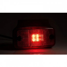 Lampa gabarit, LED, rosie, cu suport, 12-36V, FT-019C+K Fristom - Img 2