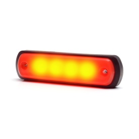 Lampa gabarit, Lumina clarificare, Led neon, Rosu, 12-24V, WAS Polonia 1342 W189N - Img 4