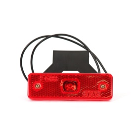 Lampa gabarit, lumina de clarificare, LED, Rosu, 12-24V, WAS Polonia 218Z W44
