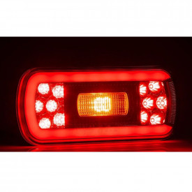 Lampa spate 220x100, 6 functii, cu ceata si lampa de numar, LED, cu cabluri, FT-130 Fristom - Img 7