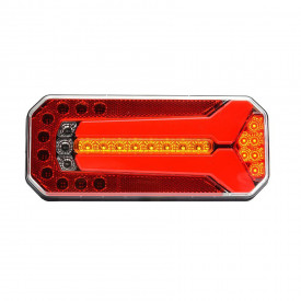 Lampa spate 6 functii, pozitie, semnalizare, ceata, mers inapoi, catadioptru, LED 12/24V, 236x104mm, stanga sau dreapta WAS