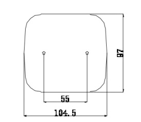 Lampa spate pe bec, 3 functii, pozitie, frana, semnalizare, 105x97 mm - Img 6