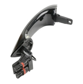 Maner usa compatibil BMW Seria 5 F10 F11 2009-2015 Seria 5 F07 2009-2017 Seria 7 F01 F02 F03 F04 2008-2015, Fata Spate Dreapta, pentru masini cu functie Keyless Entry Keyless Go si iluminare, culoare negru - Img 3