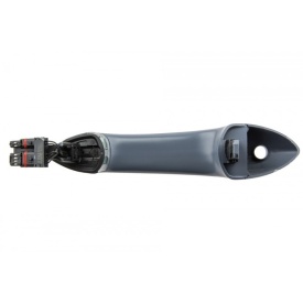 Maner usa compatibil BMW Seria 5 F10 F11 2009-2015 Seria 5 F07 2009-2017 Seria 7 F01 F02 F03 F04 2008-2015, Stanga Fata, pentru masini cu functie Keyless Entry Go si iluminare, culoare gri - Img 4