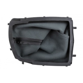 Manson schimbator de viteze din piele ecologica compatibil cu Peugeot 308 II 2013-2021, culoare negru - Img 2
