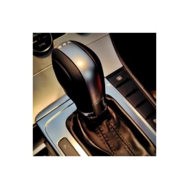 Nuca schimbator auto imitatie de piele neagra compatibil cu VW Golf 6, Passat B7, CC, Jetta MK6, cutie automata DSG - Img 4