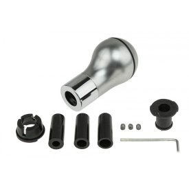 Nuca schimbator de viteze compatibil cu BMW Seria 1 E81, E82, E87, Seria 3 E90 E91, E92 2005-2012, Seria 5 E60 E61 2003-2010, X3 E83 2003-2010, X5 E53 2000-2006 Z4 E85, 6 trepte, culoare argintiu mat - Img 3