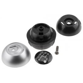 Nuca schimbator de viteze compatibil cu Fiat 500 Abarth 2007->, 5 trepte, culoare argintiu mat - Img 4