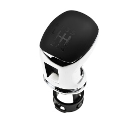 Nuca schimbator de viteze compatibil cu Peugeot 3008 II 2016-2024, 5008 II 2016-2024, 6 trepte, culoare crom cu negru