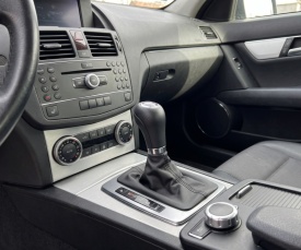 Nuca schimbator de viteze cu rama si manson piele ecologica compatibil Mercedes Clasa C W204 2007-2014, cutie automata, culoare negru - Img 4