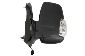 Oglinda retovizoare completa (electric, convexa, incalzita, crom) parte montare STANGA compatibil cu FORD TRANSIT 2013-2018 - Img 2