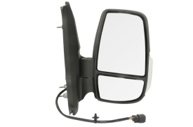 Oglinda retovizoare completa, electric, convexa, incalzita, crom, pliabil electric) parte montare DREAPTA compatibil cu FORD TRANSIT 2013-2018