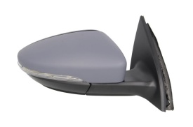 Oglinda retovizoare completa (electric, convexa, incalzita, crom, captuseala) parte montare DREAPTA compatibil cu VW PASSAT B7 2010-2014 - Img 2