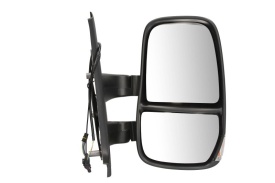 Oglinda retovizoare completa, (manual, convexa, crom) parte montare DREAPTA compatibil cu IVECO DAILY 2006-2011