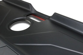 Ornament protectie capac bena compatibil VW Amarok 2010-2021, negru mat - Img 4