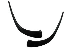 Ornamente bara fata flapsuri compatibil cu Mercedes CLA C118 X118 2019-> Negru Lucios