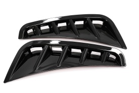 Ornamente bara fata flapsuri Negru Lucios compatibil cu Mercedes C-Class W205 S205 Facelift 2018-2020 Sedan T-Model - Img 7
