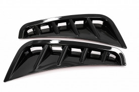 Ornamente bara fata flapsuri Negru Lucios compatibil cu Mercedes C-Class W205 S205 Facelift 2018-2020 Sedan T-Model - Img 4