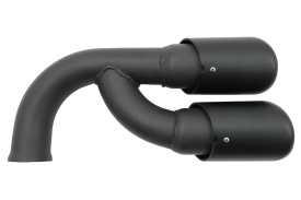Ornamente Evacuare compatibil cu Porsche Cayenne 92A V6 2010-2014 GTS Design Matte Black - Img 7