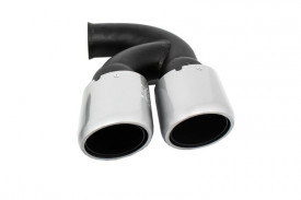 Ornamente Evacuare compatibil cu Porsche Cayenne 92A V6 V8 Petrol 2010-2014 GTS Design Silver - Img 4