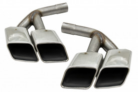 Ornamente toba compatibil cu AUDI Q7 4M 2015-2019 SQ7 Design Chrome doar pentru Benzina - Img 2