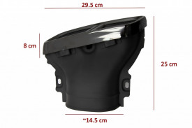 Ornamente tobe compatibil cu Mercedes E-Class W213 2016-> E63 S Design GLC SUV X253 GLC Coupe C253 2015-2017 Negru - Img 5