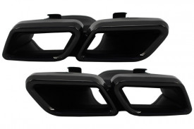 Ornamente tobe compatibil cu sistemul de evacuare Mercedes Benz C-Class W205 S205 C205 A205 E-Class W213 S-Class W222 GLE C292 GLE W166 GLC W253 X253 C253 C217 2014-> Negre - Img 2