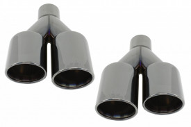 Ornamente Tobe Evacuare compatibil cu BMW Seria 3 E46 E90 E92 E93 F30 F31 Seria 4 F32 F33 F36 Seria 5 E60 F10 F11 G30 Seria 6 F06 F12 F13 M3 M5 M-Power Design - Img 2