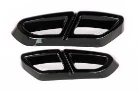 Ornamente tobe sistem de evacuare compatibil cu VW Passat B8 3G (2015-2019) Negru Lucios