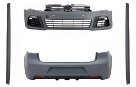 Pachet Complet Exterior compatibil VW Golf VI 6 MK6 2008-2013 R20 Look cu Praguri Laterale