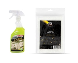 Pachet detailing interior MAFRA Tratament piele si Laveta auto K2 LEFA 40x40cm pentru piele