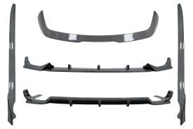 Pachet Exterior Aero compatibil cu BMW X7 G07 2018-2022 M-Tech Black Knight Design Carbon Look