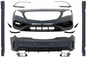 Pachet Exterior Complet cu Mercedes CLA C117 W117 2013-2018 Facelift CLA45 Design - Img 1