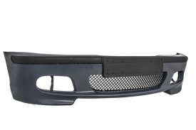 Pachet tuning Bara Fata compatibil cu BMW Seria 3 E46 Sedan/Touring 1998-2004 M-Tehnik si Grile Centrale compatibil cu BMW Seria 3 E46 4 USI 1998-2001 Non-Facelift Negru Lucios M Design - Img 3