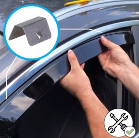 Paravanturi auto compatibile cu Audi A4 B8 2008-2015 caroserie combi, fata-spate - Img 3