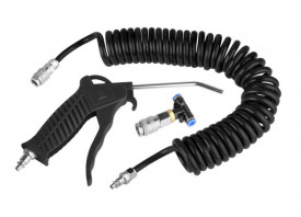 Pistol aer curatat cabina si accesorii de umflat cu furtun 5 M si mufa rapida