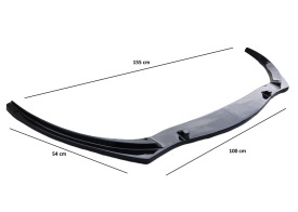 Prelungire bara fata compatibila cu Renault Clio 4, 2012-2020, lungime 155 cm, negru lucios - Img 4