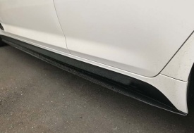 Prelungire praguri laterale compatibile cu BMW seria 5 F10 2010-2017, negru lucios ATENTIE PRODUS USOR DETERIORAT, DETALII IN POZE! - Img 5
