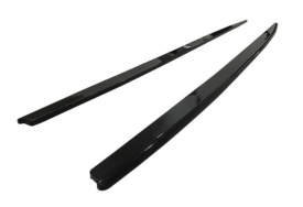 Prelungire praguri laterale compatibile VW GOLF 7 VII 2012-2020, 4 piese, negru lucios fara aripioare - Img 2
